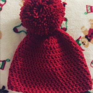 Cherry berry pom beanie